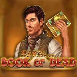 Slots logo of Book of Dead from Play'n GO at Tooniebet Casino