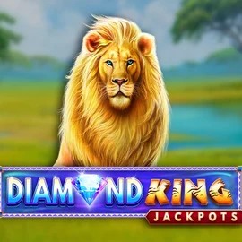 Diamond King Jackpots game by SpinPlay Games – logo hosted on Tooniebet Casino