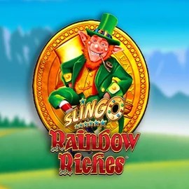 Slingo Rainbow Riches by Gaming Realms, showcased at tooniebett.ca – game logo